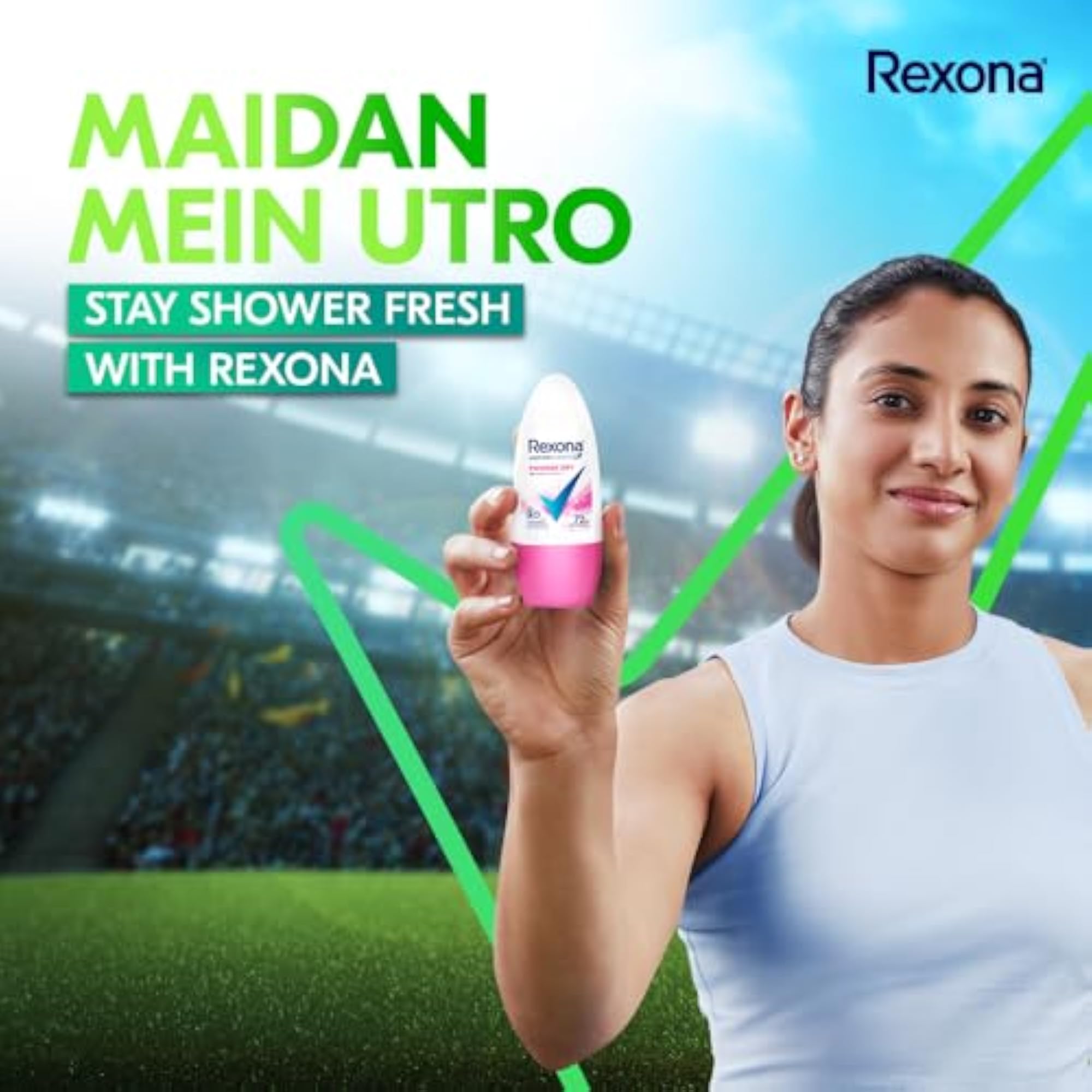 Powder Dry Roll-On Motion Activated Deodorant for Women, 45 ML